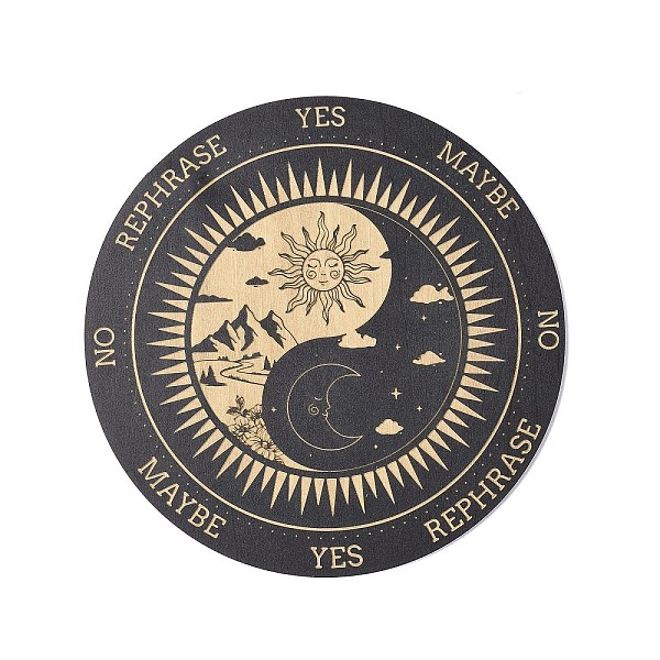 PandaHall Wooden Carved Cup Mats, Heat Resistant Pot Mats, Tarot Theme Pendulum Board, for Home Kitchen, Flat Round, Yin Yang Pattern..., Black
PandaHall Wooden Carved Cup Mats, Heat Resistant Pot Mats, Tarot Theme Pendulum Board, for Home Kitchen, Flat Round, Yin Yang Pattern..., Black