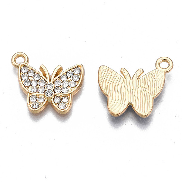 PandaHall Alloy Pendants, with Rhinestone, Cadmium Free & Nickel Free & Lead Free, Butterfly, Light Gold, Mixed Color, 15x17x2.5mm, Hole..., Multicolor
PandaHall Alloy Pendants, with Rhinestone, Cadmium Free & Nickel Free & Lead Free, Butterfly, Light Gold, Mixed Color, 15x17x2.5mm, Hole..., Multicolor