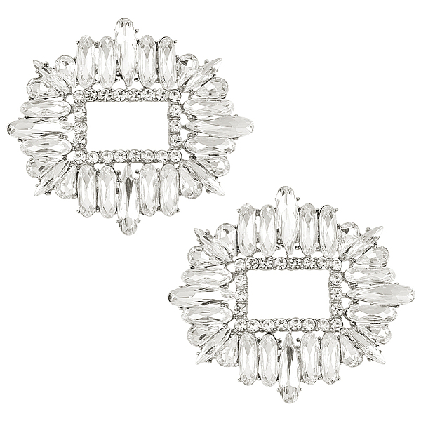PandaHall Alloy Crystal Rhinestone Shoe Decoration, Detachable Shoe Buckle Clips, with Iron Findings, Oval, Crystal, 61x71x5mm, 1 pair/box..., Clear
PandaHall Alloy Crystal Rhinestone Shoe Decoration, Detachable Shoe Buckle Clips, with Iron Findings, Oval, Crystal, 61x71x5mm, 1 pair/box..., Clear