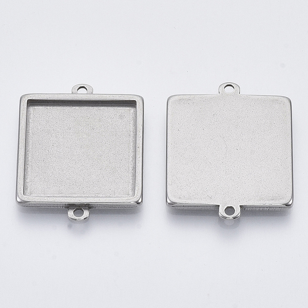PandaHall 304 Stainless Steel Cabochon Connector Settings, Plain Edge Bezel Cups, Square, Stainless Steel Color, Tray: 20x20mm, 29x23x2.2mm...
PandaHall 304 Stainless Steel Cabochon Connector Settings, Plain Edge Bezel Cups, Square, Stainless Steel Color, Tray: 20x20mm, 29x23x2.2mm...
