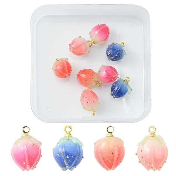 PandaHall 8Pcs 4 Colors Handmade Flower Bud Epoxy Resin Charms, with Brass Peg Bails and Glass Micro Beads, Golden, Mixed Color..., Multicolor
PandaHall 8Pcs 4 Colors Handmade Flower Bud Epoxy Resin Charms, with Brass Peg Bails and Glass Micro Beads, Golden, Mixed Color..., Multicolor