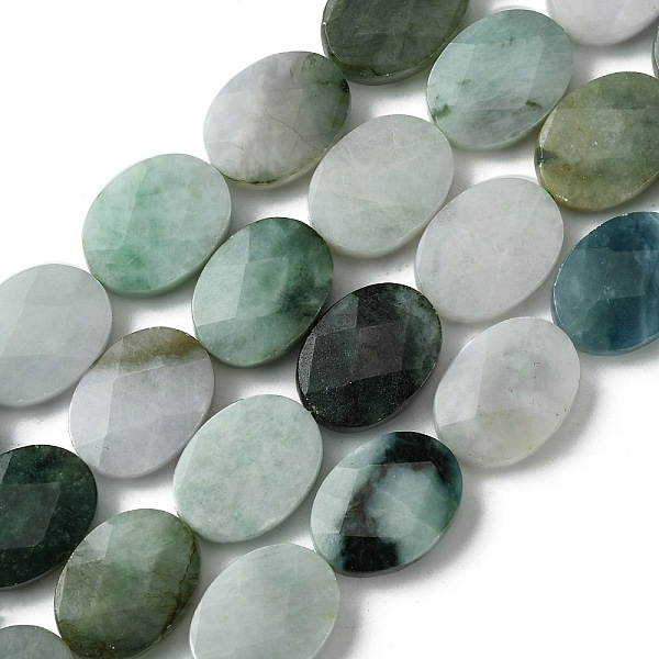 PandaHall Natural Myanmar Jadeite Beads Strands, Faceted, Flat Oval, 20x15~15.5x5.5~6mm, Hole: 1mm, about 20pcs/strand, 16.06''(40.8cm)...
PandaHall Natural Myanmar Jadeite Beads Strands, Faceted, Flat Oval, 20x15~15.5x5.5~6mm, Hole: 1mm, about 20pcs/strand, 16.06''(40.8cm)...