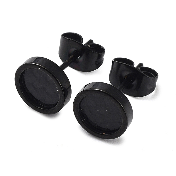 PandaHall 304 Stainless Steel Flat Round Stud Earrings, Black, 8mm, Pin: 0.7mm 304 Stainless Steel Flat Round
PandaHall 304 Stainless Steel Flat Round Stud Earrings, Black, 8mm, Pin: 0.7mm 304 Stainless Steel Flat Round