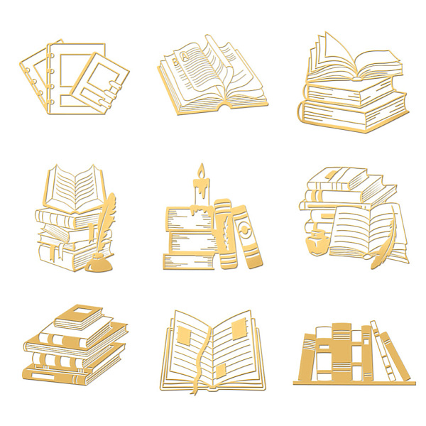 PandaHall OLYCRAFT 9pcs 1.6x1.6 inch Golden Metal Stickers Book Pattern Stickers Self Adhesive Metal Stickers Golden Epoxy Stickers for DIY...
PandaHall OLYCRAFT 9pcs 1.6x1.6 inch Golden Metal Stickers Book Pattern Stickers Self Adhesive Metal Stickers Golden Epoxy Stickers for DIY...
