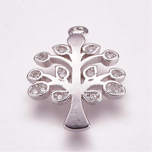 PandaHall Brass Micro Pave Cubic Zirconia Pendants, Tree, Platinum, 19x15.5x2mm, Hole: 3mm Brass+Cubic Zirconia Tree
PandaHall Brass Micro Pave Cubic Zirconia Pendants, Tree, Platinum, 19x15.5x2mm, Hole: 3mm Brass+Cubic Zirconia Tree
