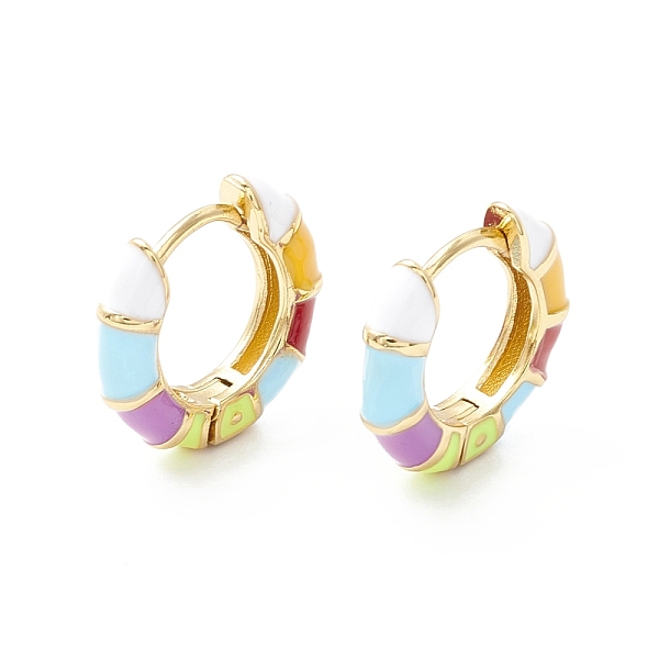 PandaHall Stripe Pattern Enamel Chunky Hinged Hoop Earrings for Women, Real 18K Gold Plated Brass Jewelry, Cadmium Free & Nickel Free & Lead...
PandaHall Stripe Pattern Enamel Chunky Hinged Hoop Earrings for Women, Real 18K Gold Plated Brass Jewelry, Cadmium Free & Nickel Free & Lead...