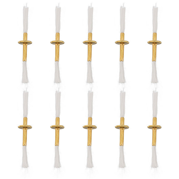 PandaHall Replacement Fiberglass Torch Wicks, with Alloy Tube Holder, for Oil Lamp Alcohol Burner, Golden, 5~5.5x1cm, about 10pcs/bag Alloy..., White
PandaHall Replacement Fiberglass Torch Wicks, with Alloy Tube Holder, for Oil Lamp Alcohol Burner, Golden, 5~5.5x1cm, about 10pcs/bag Alloy..., White