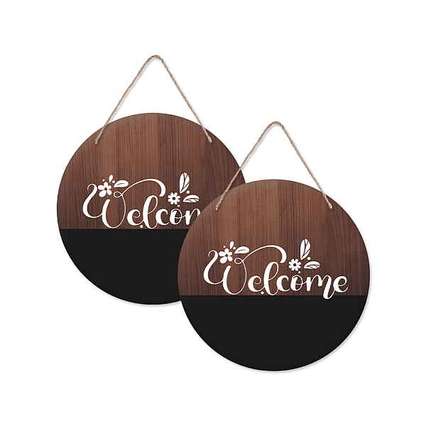 PandaHall Wooden Hanging Plate, Decoration Accessories, Flat Round with Word, Coconut Brown, 300x5mm Wood Word
PandaHall Wooden Hanging Plate, Decoration Accessories, Flat Round with Word, Coconut Brown, 300x5mm Wood Word