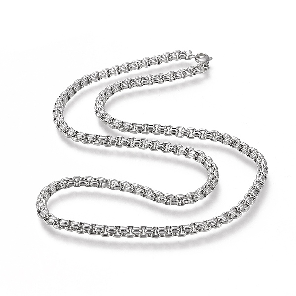 PandaHall 304 Stainless Steel Box Chain Necklaces, with Lobster Claw Clasps, Stainless Steel Color, 22.04 inch(56cm), 4.8mm 304 Stainless...
PandaHall 304 Stainless Steel Box Chain Necklaces, with Lobster Claw Clasps, Stainless Steel Color, 22.04 inch(56cm), 4.8mm 304 Stainless...