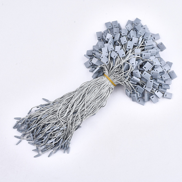 PandaHall Polyester Cord with Seal Tag, Plastic Hang Tag Fasteners, Light Grey, 185~195x1mm, about 850pcs/bag Plastic Gray
PandaHall Polyester Cord with Seal Tag, Plastic Hang Tag Fasteners, Light Grey, 185~195x1mm, about 850pcs/bag Plastic Gray