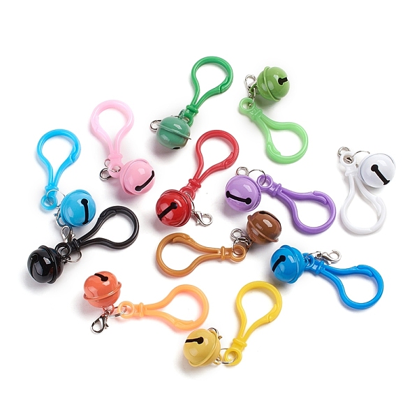 PandaHall Plastic Keychain, with Plastic Clips Lobster Claw Hooks, Platinum Plated Zinc Alloy Clasps and Iron Bell, Mixed Color, 82mm Iron..., Multicolor
PandaHall Plastic Keychain, with Plastic Clips Lobster Claw Hooks, Platinum Plated Zinc Alloy Clasps and Iron Bell, Mixed Color, 82mm Iron..., Multicolor