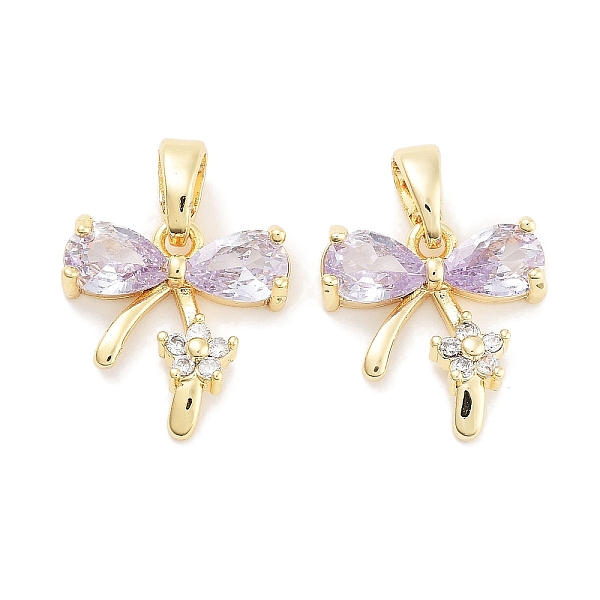 PandaHall Brass Micro Pave Cubic Zirconia Pendants, Real 18K Gold Plated, Bowknot, Lavender, 13x13x3.5mm, Hole: 5x3mm Brass+Cubic Zirconia..., Purple
PandaHall Brass Micro Pave Cubic Zirconia Pendants, Real 18K Gold Plated, Bowknot, Lavender, 13x13x3.5mm, Hole: 5x3mm Brass+Cubic Zirconia..., Purple