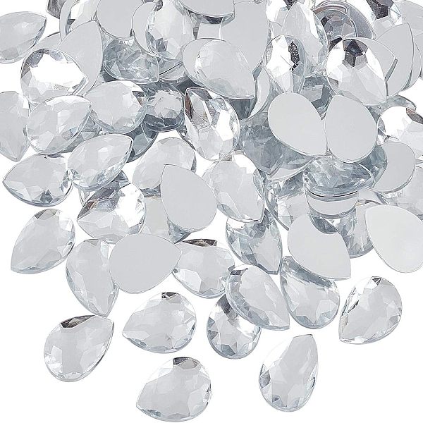 PandaHall FINGERINSPIRE 100Pcs/Box 25mm Teardrop Acrylic Rhinestone Faceted Gems Cabochons with Silver Plated Flat Back for Costume Making..., Clear
PandaHall FINGERINSPIRE 100Pcs/Box 25mm Teardrop Acrylic Rhinestone Faceted Gems Cabochons with Silver Plated Flat Back for Costume Making..., Clear
