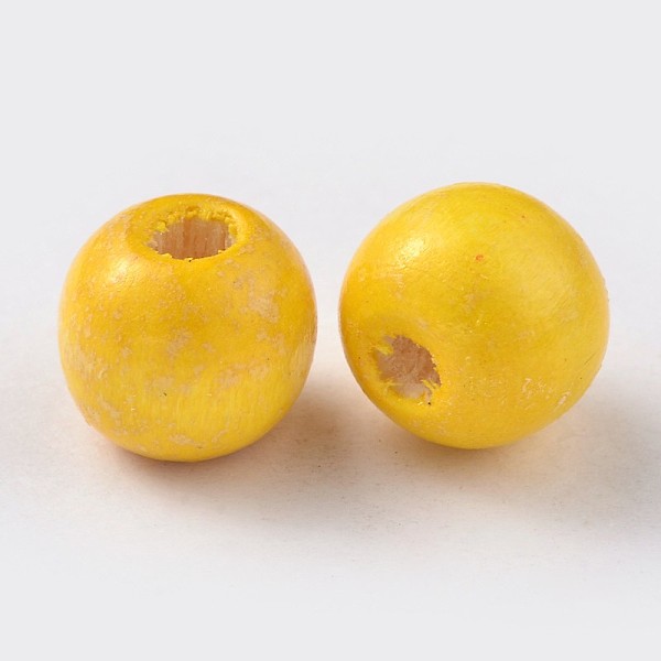 PandaHall Natural Maple Wood Beads, Dyed, Round, Yellow, 12x10.5mm, Hole: 3mm, about 1800pcs/1000g Maple Wood Round Yellow
PandaHall Natural Maple Wood Beads, Dyed, Round, Yellow, 12x10.5mm, Hole: 3mm, about 1800pcs/1000g Maple Wood Round Yellow