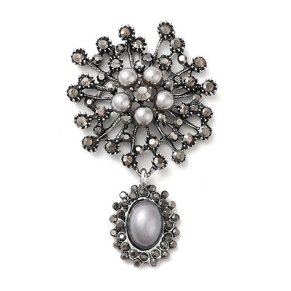 PandaHall Zinc Alloy Rhinestone Pendants, with Plastic Beaded, Flower Charms, Antique Silver, 72~72.5x43~44x9.5~10mm, Hole: 5.5x3mm...
PandaHall Zinc Alloy Rhinestone Pendants, with Plastic Beaded, Flower Charms, Antique Silver, 72~72.5x43~44x9.5~10mm, Hole: 5.5x3mm...