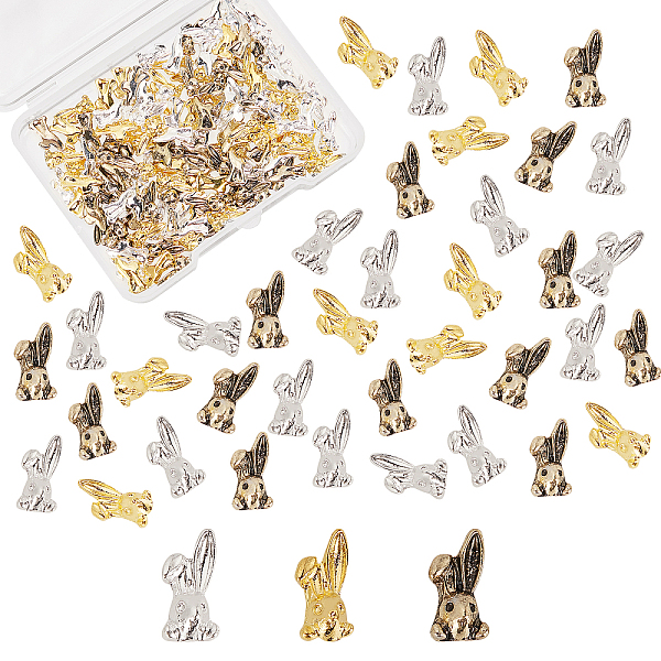 PandaHall Olycraft 120Pcs 3 Colors Alloy Cabochons, Nail Art Decoration Accessories, Rabbit, DIY Crystal Epoxy Resin Material Filling...
PandaHall Olycraft 120Pcs 3 Colors Alloy Cabochons, Nail Art Decoration Accessories, Rabbit, DIY Crystal Epoxy Resin Material Filling...
