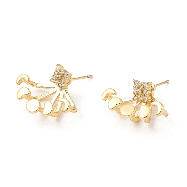 PandaHall Rack Plating Brass Moon Phase with Square Front Back Stud Earrings, Stud Earrings with Cubic Zirconia, Lead Free & Cadmium Free...
PandaHall Rack Plating Brass Moon Phase with Square Front Back Stud Earrings, Stud Earrings with Cubic Zirconia, Lead Free & Cadmium Free...