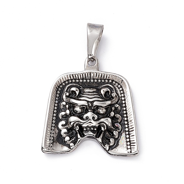 PandaHall 304 Stainless Steel Pendants, Trapezoid with Kylin Pattern Charms, Antique Silver, 30x28x5mm, Hole: 4.5x9mm 304 Stainless Steel...
PandaHall 304 Stainless Steel Pendants, Trapezoid with Kylin Pattern Charms, Antique Silver, 30x28x5mm, Hole: 4.5x9mm 304 Stainless Steel...