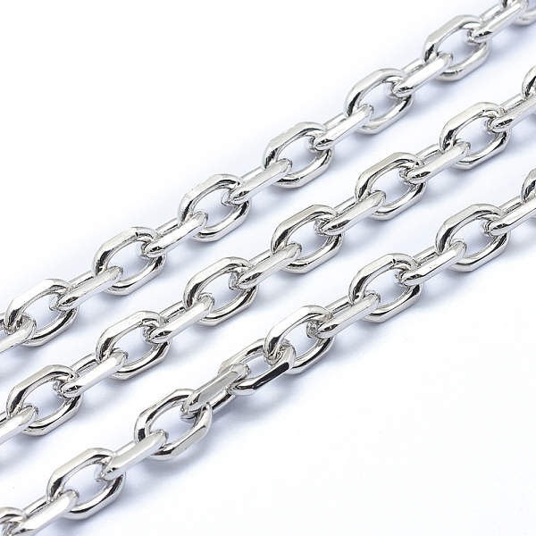 PandaHall Brass Cable Chains, Diamond Cut Chains, Unwelded, Faceted, Oval, Lead Free & Cadmium Free & Nickel Free, Real Platinum Plated...
PandaHall Brass Cable Chains, Diamond Cut Chains, Unwelded, Faceted, Oval, Lead Free & Cadmium Free & Nickel Free, Real Platinum Plated...