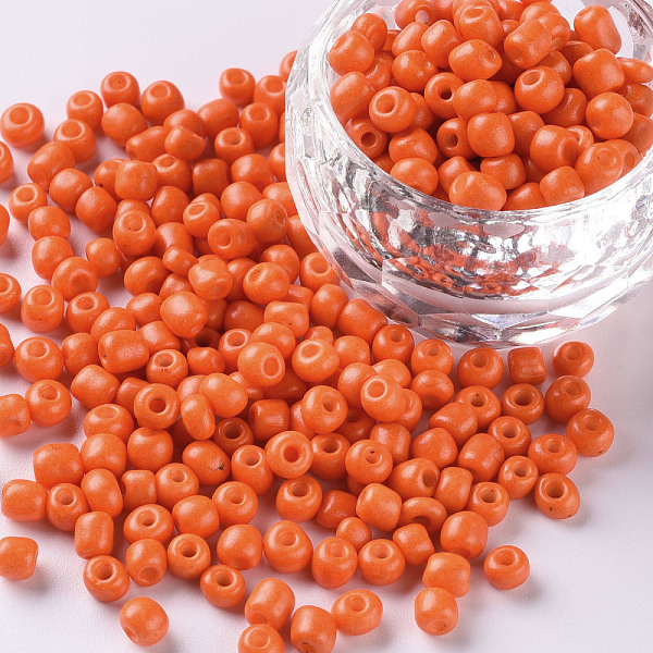 PandaHall Baking Paint Glass Seed Beads, Orange Red, 8/0, 3mm, Hole: 1mm, about 1111pcs/50g, 50g/bag, 18bags/2pounds Glass
PandaHall Baking Paint Glass Seed Beads, Orange Red, 8/0, 3mm, Hole: 1mm, about 1111pcs/50g, 50g/bag, 18bags/2pounds Glass