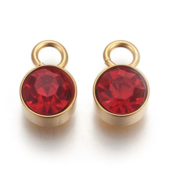 PandaHall Glass Rhinestone Charms, July Birthstone Charms, with Golden Tone 201 Stainless Steel Findings, Flat Round, Light Siam, 10x6x4mm..., Red
PandaHall Glass Rhinestone Charms, July Birthstone Charms, with Golden Tone 201 Stainless Steel Findings, Flat Round, Light Siam, 10x6x4mm..., Red