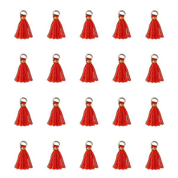 PandaHall Polycotton(Polyester Cotton) Tassel Pendant Decorations, Mini Tassel, with Iron Findings and Metallic Cord, Red, 10~15x2~3mm, Hole...
PandaHall Polycotton(Polyester Cotton) Tassel Pendant Decorations, Mini Tassel, with Iron Findings and Metallic Cord, Red, 10~15x2~3mm, Hole...