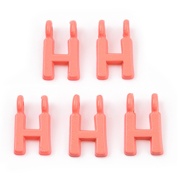 PandaHall Rack Plating Spray Painted Alloy 2-Loop Link Pendants, Letter Charms, Lead Free & Nickel Free & Cadmium Free, Letter.H..., Red
PandaHall Rack Plating Spray Painted Alloy 2-Loop Link Pendants, Letter Charms, Lead Free & Nickel Free & Cadmium Free, Letter.H..., Red