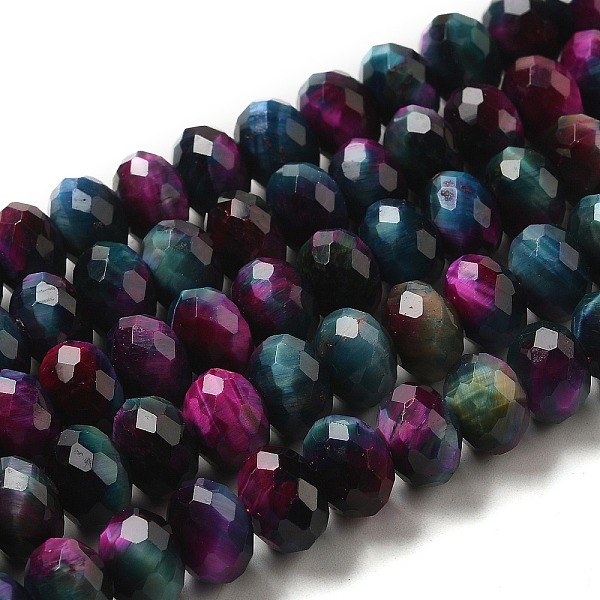 PandaHall Natural Rainbow Tiger Eye Beads Strands, Dyed, Faceted, Rondelle, Indigo, 10x6mm, Hole: 1.2mm, about 56pcs/strand, 15.35 inch..., Purple
PandaHall Natural Rainbow Tiger Eye Beads Strands, Dyed, Faceted, Rondelle, Indigo, 10x6mm, Hole: 1.2mm, about 56pcs/strand, 15.35 inch..., Purple