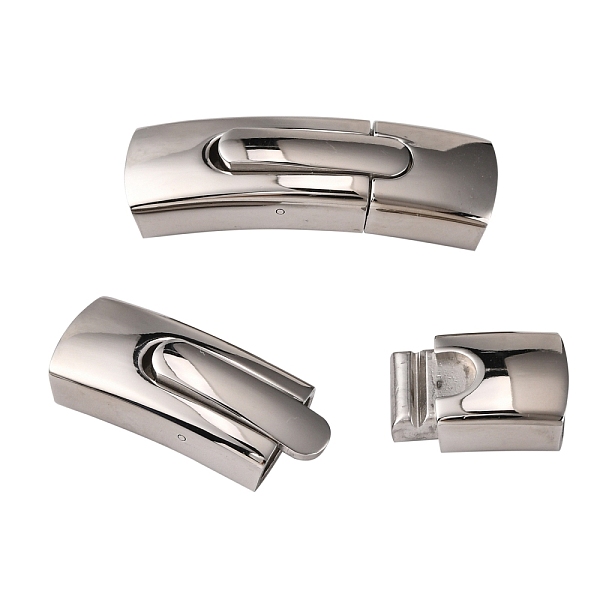 PandaHall Mixed Styles Rectangle 304 Stainless Steel Matte or Glazed Bayonet Clasps, Stainless Steel Color, 44x13x10mm, Hole: 5.5x11mm 304...
PandaHall Mixed Styles Rectangle 304 Stainless Steel Matte or Glazed Bayonet Clasps, Stainless Steel Color, 44x13x10mm, Hole: 5.5x11mm 304...