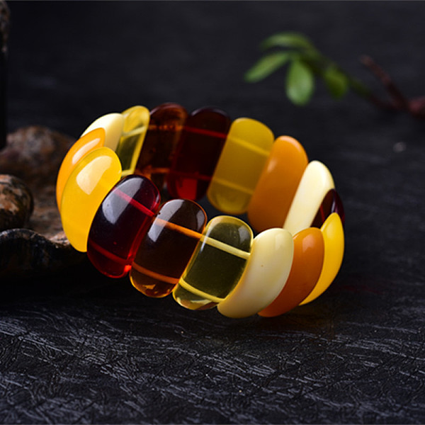 PandaHall Rectangle Natural Amber Stretch Bracelets for Women, Inner Diameter: 2-3/4 inch(7cm) Amber
PandaHall Rectangle Natural Amber Stretch Bracelets for Women, Inner Diameter: 2-3/4 inch(7cm) Amber