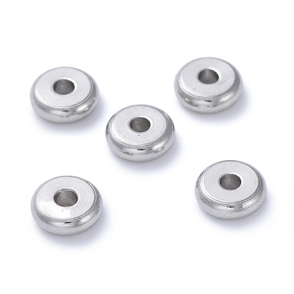 PandaHall 304 Stainless Steel Spacer Beads, Rondelle, Stainless Steel Color, 6x2mm, Hole: 1.6mm 304 Stainless Steel Rondelle
PandaHall 304 Stainless Steel Spacer Beads, Rondelle, Stainless Steel Color, 6x2mm, Hole: 1.6mm 304 Stainless Steel Rondelle