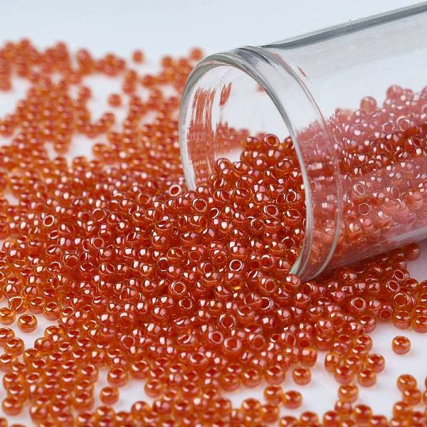 PandaHall TOHO Round Seed Beads, Japanese Seed Beads, (958) Inside Color Hyacinth/Siam Lined, 11/0, 2.2mm, Hole: 0.8mm, about 1110pcs/10g..., Red
PandaHall TOHO Round Seed Beads, Japanese Seed Beads, (958) Inside Color Hyacinth/Siam Lined, 11/0, 2.2mm, Hole: 0.8mm, about 1110pcs/10g..., Red