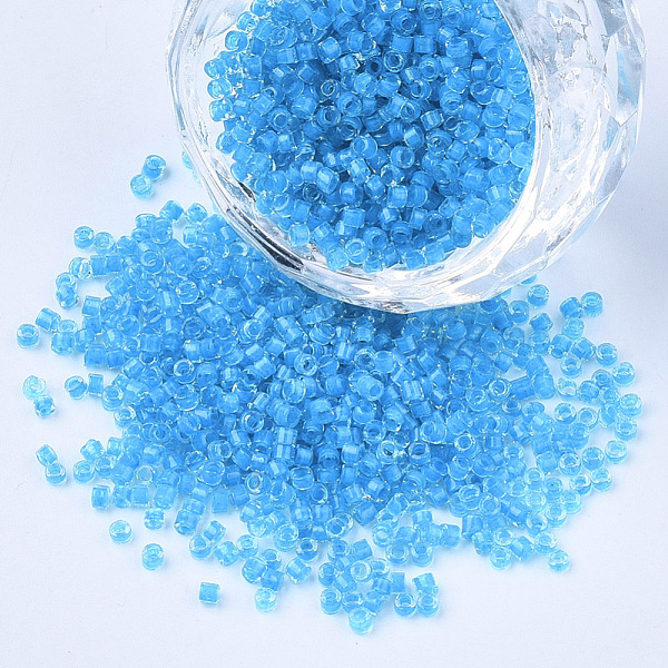 PandaHall Glass Cylinder Beads, Seed Beads, Inside Colours, Round Hole, Deep Sky Blue, 1.5~2x1~2mm, Hole: 0.8mm, about 8000pcs/bag, about...
PandaHall Glass Cylinder Beads, Seed Beads, Inside Colours, Round Hole, Deep Sky Blue, 1.5~2x1~2mm, Hole: 0.8mm, about 8000pcs/bag, about...