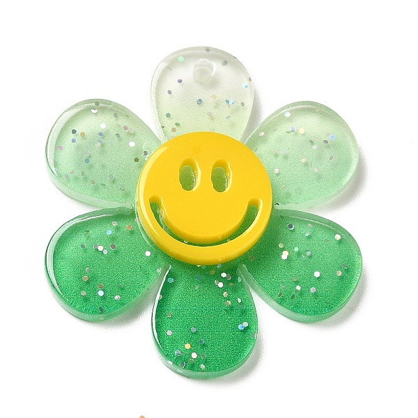 PandaHall Gradient Color Transparent Acrylic Pendants, with Sequins, Sunflower with Smiling Face Charm, Medium Sea Green, 30x27x4mm, Hole...
PandaHall Gradient Color Transparent Acrylic Pendants, with Sequins, Sunflower with Smiling Face Charm, Medium Sea Green, 30x27x4mm, Hole...
