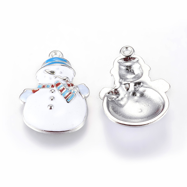 PandaHall Alloy Enamel Pendants, Cadmium Free & Lead Free, Christmas Snowman, White, Platinum, about 25mm long, 17mm wide, 5mm thick, hole...
PandaHall Alloy Enamel Pendants, Cadmium Free & Lead Free, Christmas Snowman, White, Platinum, about 25mm long, 17mm wide, 5mm thick, hole...
