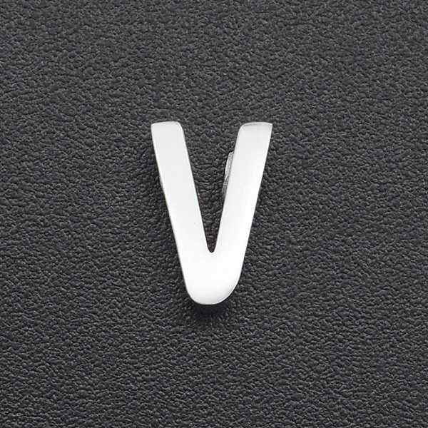 PandaHall 201 Stainless Steel Charms, for Simple Necklaces Making, Laser Cut, Letter, Stainless Steel Color, Letter.V, 8x5x3mm, Hole: 1.8mm...
PandaHall 201 Stainless Steel Charms, for Simple Necklaces Making, Laser Cut, Letter, Stainless Steel Color, Letter.V, 8x5x3mm, Hole: 1.8mm...