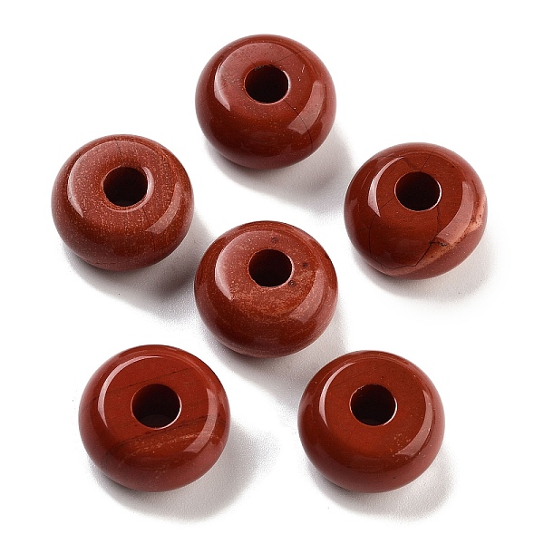PandaHall Natural Red Jasper European Beads, Large Hole Rondelle Beads, 14~14.5x7.7~8.3mm, Hole: 4mm Red Jasper Rondelle
PandaHall Natural Red Jasper European Beads, Large Hole Rondelle Beads, 14~14.5x7.7~8.3mm, Hole: 4mm Red Jasper Rondelle