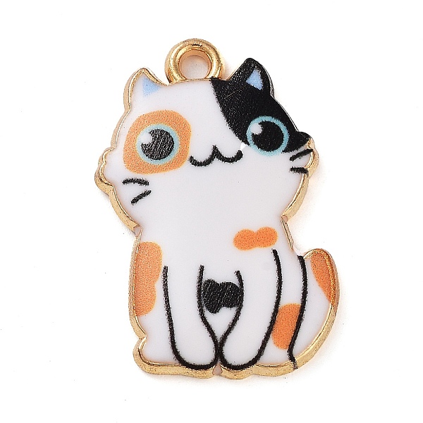 PandaHall Rack Plating Alloy Enamel Pendants, Golden, Cat Charm, White, 25x17x3mm, Hole: 2mm Alloy+Enamel Cat Shape White
PandaHall Rack Plating Alloy Enamel Pendants, Golden, Cat Charm, White, 25x17x3mm, Hole: 2mm Alloy+Enamel Cat Shape White
