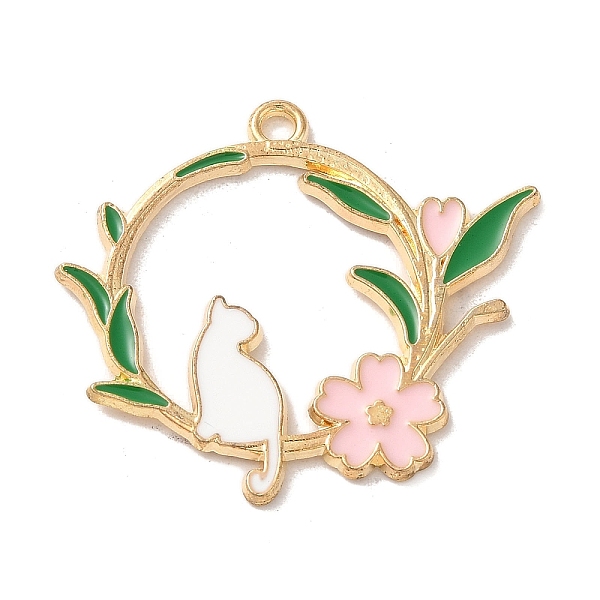 PandaHall Alloy Enamel Pendants, Golden, Cat with Flower Charm, Misty Rose, 30x33x1.5mm, Hole: 2mm Alloy+Enamel Cat Shape
PandaHall Alloy Enamel Pendants, Golden, Cat with Flower Charm, Misty Rose, 30x33x1.5mm, Hole: 2mm Alloy+Enamel Cat Shape
