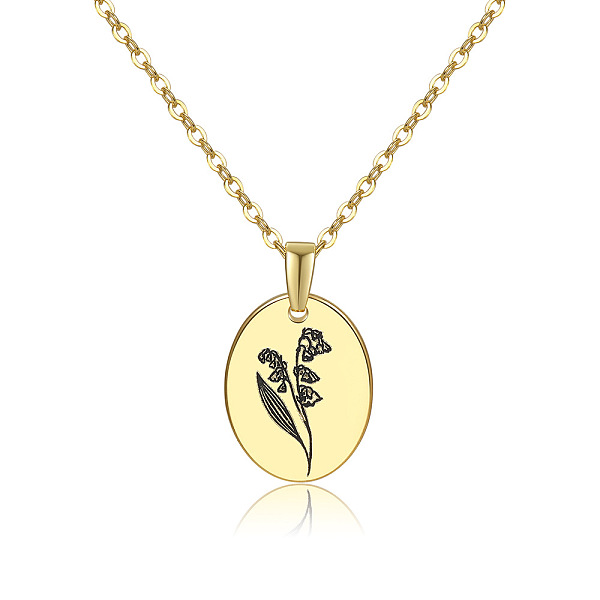 PandaHall 304 Stainless Steel Birth Month Flower Pendant Necklace, Floral Dainty Jewelry for Women, Golden, May Lily, 17.72 inch(45cm) 304...
PandaHall 304 Stainless Steel Birth Month Flower Pendant Necklace, Floral Dainty Jewelry for Women, Golden, May Lily, 17.72 inch(45cm) 304...