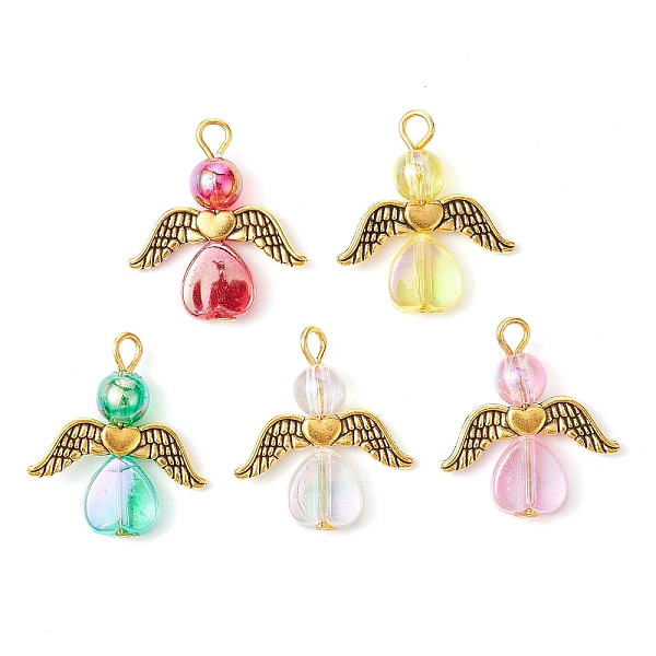 PandaHall Acrylic with Alloy Pendants, Angel, Antique Golden, 22.5x20x6mm, Hole: 2.5mm Acrylic Angel & Fairy Multicolor
PandaHall Acrylic with Alloy Pendants, Angel, Antique Golden, 22.5x20x6mm, Hole: 2.5mm Acrylic Angel & Fairy Multicolor