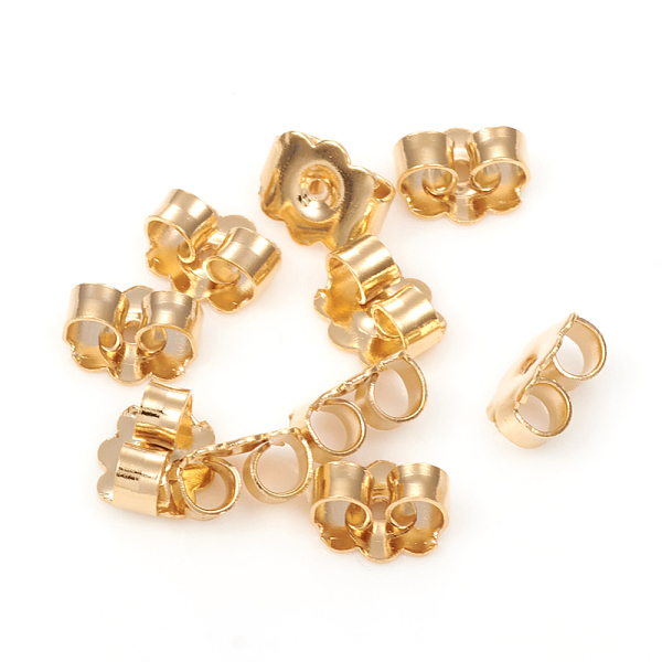 PandaHall 304 Stainless Steel Ear Nuts, Friction Earring Backs for Stud Earrings, Flower, Golden, 6x5.5x3mm, Hole: 0.8mm 304 Stainless Steel
PandaHall 304 Stainless Steel Ear Nuts, Friction Earring Backs for Stud Earrings, Flower, Golden, 6x5.5x3mm, Hole: 0.8mm 304 Stainless Steel