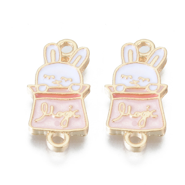 PandaHall Alloy Enamel Links Connectors, Cadmium Free & Lead Free, Rabbit, Light Gold, Pink, 19x10x1.5mm, Hole: 1.6mm Alloy+Enamel Rabbit...
PandaHall Alloy Enamel Links Connectors, Cadmium Free & Lead Free, Rabbit, Light Gold, Pink, 19x10x1.5mm, Hole: 1.6mm Alloy+Enamel Rabbit...