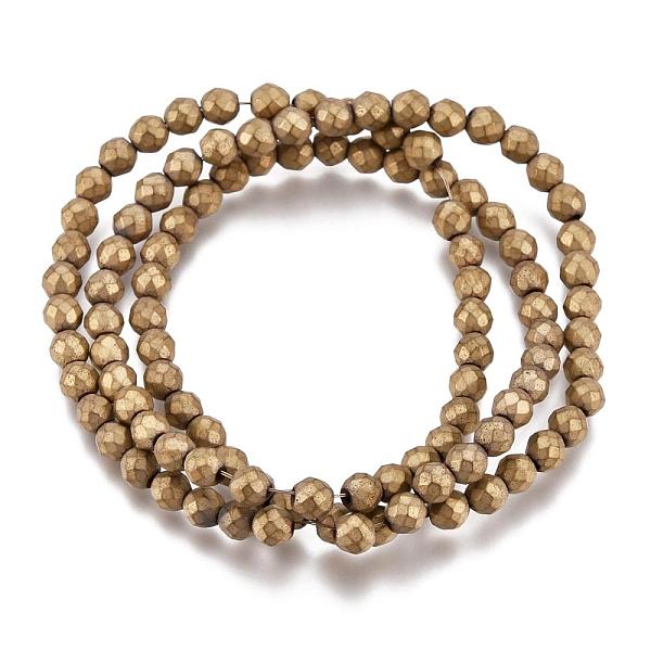 PandaHall Vacuum Plating Non-magnetic Synthetic Hematite Beads Strands, Frosted, Faceted, Round, Antique Bronze Plated, 4mm, Hole: 0.5mm...
PandaHall Vacuum Plating Non-magnetic Synthetic Hematite Beads Strands, Frosted, Faceted, Round, Antique Bronze Plated, 4mm, Hole: 0.5mm...