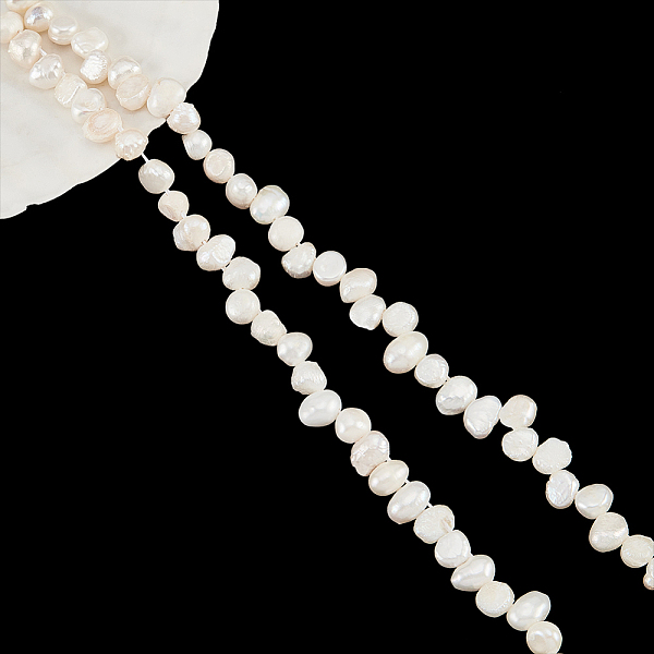 PandaHall 1 Strand Natural Cultured Freshwater Pearl Beads Strands, Baroque Keshi Pearls, Two Sides Polished, Seashell Color...
PandaHall 1 Strand Natural Cultured Freshwater Pearl Beads Strands, Baroque Keshi Pearls, Two Sides Polished, Seashell Color...