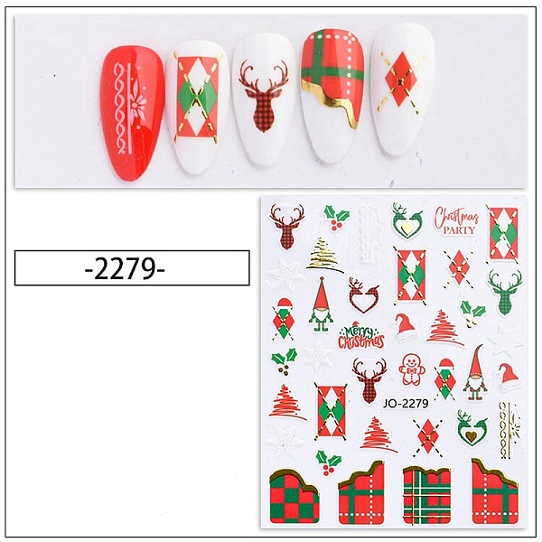 PandaHall Christmas Theme Nail Art Stickers, Nail Decals, for Nail Tips Decorations, Mixed Pattern, Colorful, 10.1x7.85cm Paper
PandaHall Christmas Theme Nail Art Stickers, Nail Decals, for Nail Tips Decorations, Mixed Pattern, Colorful, 10.1x7.85cm Paper