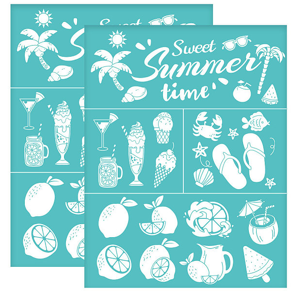 PandaHall Self-Adhesive Silk Screen Printing Stencil, for Painting on Wood, DIY Decoration T-Shirt Fabric, Turquoise, Summer Themed Pattern...
PandaHall Self-Adhesive Silk Screen Printing Stencil, for Painting on Wood, DIY Decoration T-Shirt Fabric, Turquoise, Summer Themed Pattern...