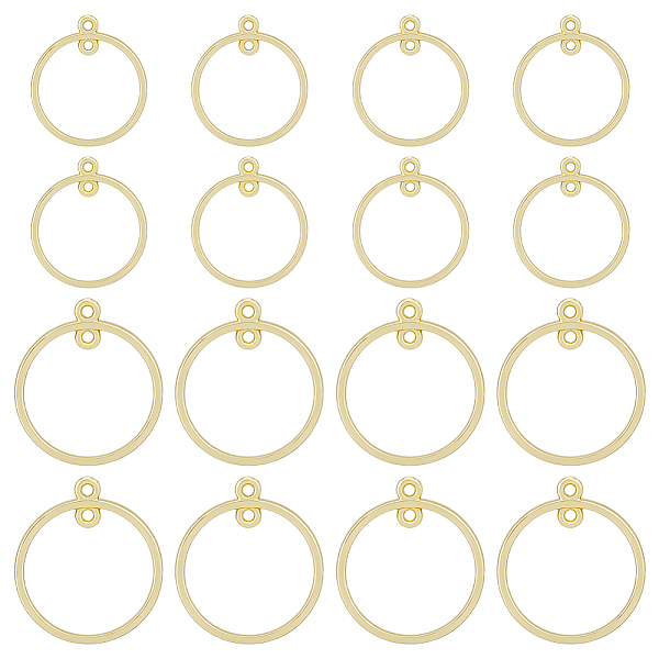 PandaHall SUPERFINDINGS 40Pcs 2 Style Alloy Connector Charms, 2-Loop Link Pendants, Round Ring, Golden, 23~28x20~25x1.5mm, Hole: 1.2~1.5mm...
PandaHall SUPERFINDINGS 40Pcs 2 Style Alloy Connector Charms, 2-Loop Link Pendants, Round Ring, Golden, 23~28x20~25x1.5mm, Hole: 1.2~1.5mm...