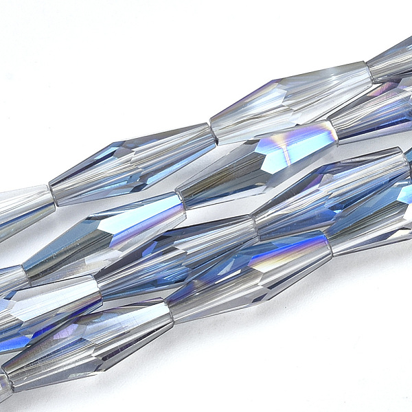 PandaHall Electroplated Glass Beads Strands, AB Color Plated, Faceted, Oval, Light Blue, 12.5x4mm, Hole: 0.8mm, about 60pcs/strand, 28.74...
PandaHall Electroplated Glass Beads Strands, AB Color Plated, Faceted, Oval, Light Blue, 12.5x4mm, Hole: 0.8mm, about 60pcs/strand, 28.74...