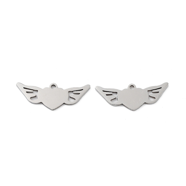 PandaHall 201 Stainless Steel Pendants, Laser Cut, Heart with Wing Charm, Stainless Steel Color, 9x23.5x1mm, Hole: 1.4mm 201 Stainless Steel...
PandaHall 201 Stainless Steel Pendants, Laser Cut, Heart with Wing Charm, Stainless Steel Color, 9x23.5x1mm, Hole: 1.4mm 201 Stainless Steel...